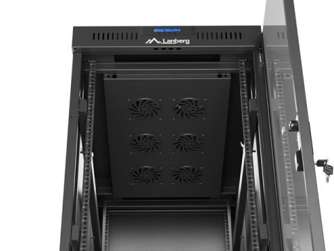 Szafa instalacyjna rack stojąca 19 cali 32U 600x1000 drzwi przeszklone LCD czarna (Flat pack) Szafa instalacyjna rack stojąca 19 cali 32U 600x1000 drzwi przeszklone LCD czarna (Flat pack)