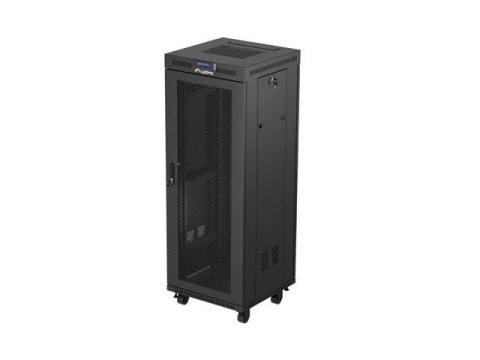 Szafa instalacyjna rack stojąca 19 cali 32U 600x600 drzwi perforowane LCD czarna (Flat pack) Szafa instalacyjna rack stojąca 19 cali 32U 600x600 drzwi perforowane LCD czarna (Flat pack)