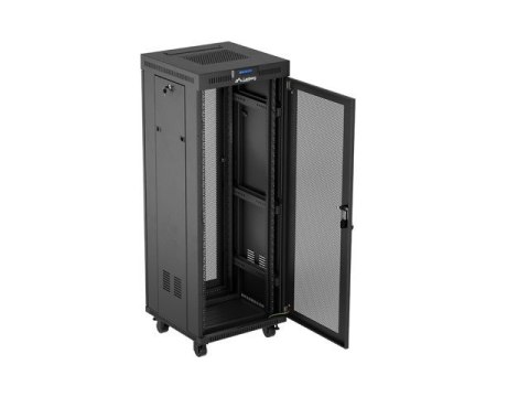 Szafa instalacyjna rack stojąca 19 cali 32U 600x600 drzwi perforowane LCD czarna (Flat pack) Szafa instalacyjna rack stojąca 19 cali 32U 600x600 drzwi perforowane LCD czarna (Flat pack)