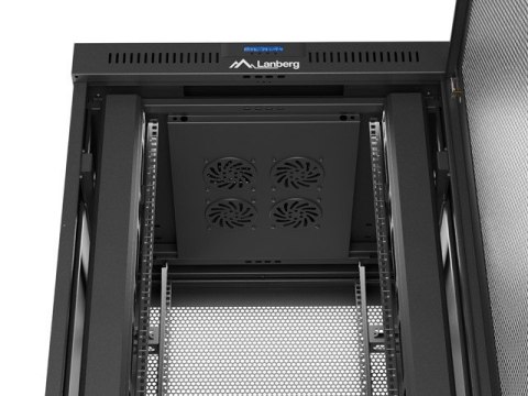 Szafa instalacyjna rack stojąca 19 cali 37U 800x800 drzwi perforowane LCD czarna (Flat pack) Szafa instalacyjna rack stojąca 19 cali 37U 800x800 drzwi perforowane LCD czarna (Flat pack)