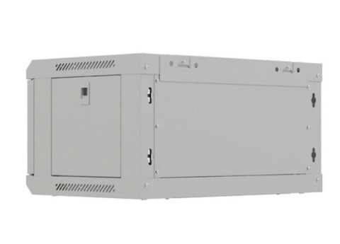 Szafa instalacyjna rack wisząca 19" 4U 540x350 szara drzwi przeszklone ( flat pack)