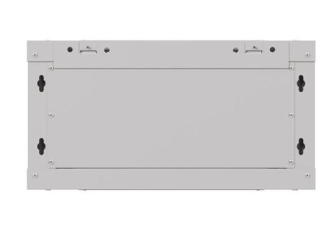 Szafa instalacyjna rack wisząca 19" 4U 540x350 szara drzwi przeszklone ( flat pack)