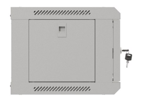 Szafa instalacyjna rack wisząca 19" 4U 540x350 szara drzwi przeszklone ( flat pack)