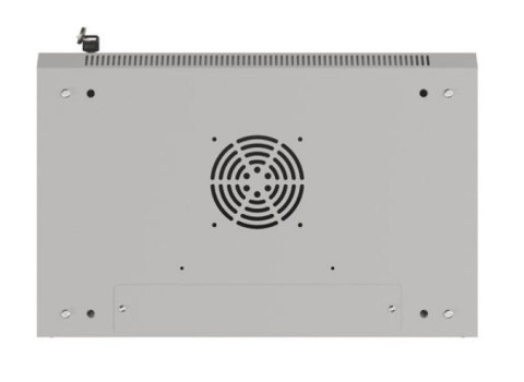 Szafa instalacyjna rack wisząca 19" 4U 540x350 szara drzwi przeszklone ( flat pack)