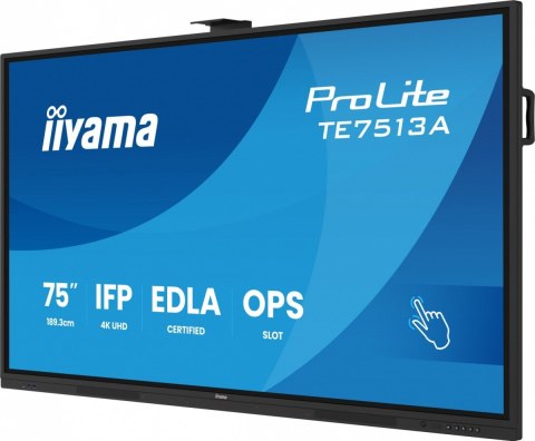 Monitor 75 cali TE7513A-B1AG INFRARED, 40pkt, IPS, 4K, 7H, 450cd/m2, WiFi, USB, ANDROID 14, Google EDLA, 2x20W, uchwyt ścienny Monitor 75 cali TE7513A-B1AG INFRARED, 40pkt, IPS, 4K, 7H, 450cd/m2, WiFi, USB, ANDROID 14, Google EDLA, 2x20W, uchwyt ścienny