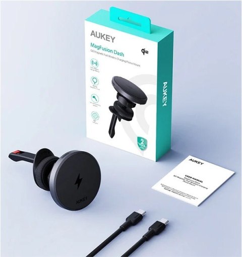 HD-MC13 Qi2 15W 3A ładowarka samochodowa bezprzewodowa + kabel USB-C HD-MC13 Qi2 15W 3A ładowarka samochodowa bezprzewodowa + kabel USB-C
