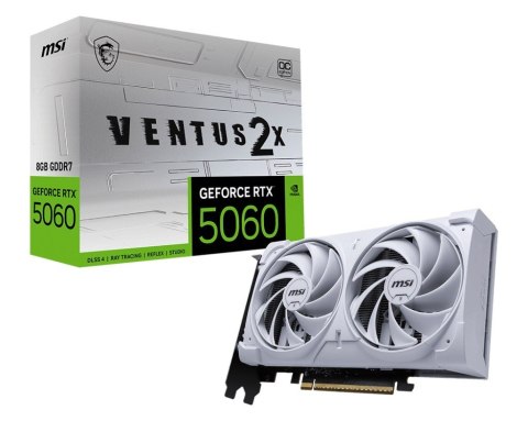 Karta graficzna GeFroce RTX 5060 8G VENTUS 2X OC WHITE Karta graficzna GeFroce RTX 5060 8G VENTUS 2X OC WHITE