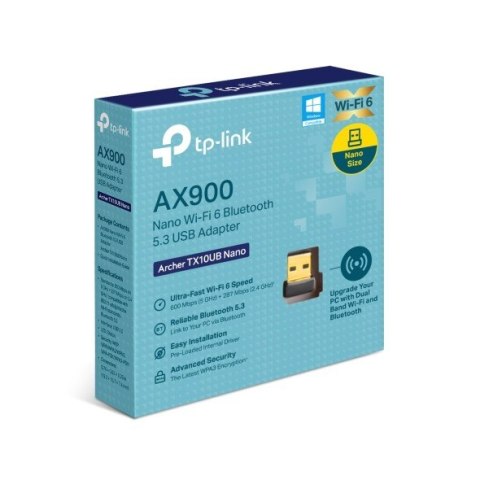 Karta sieciowa Archer TX10UB Nano AX900 Nano Dual Band Wi-Fi 6 Bluetooth 5.3 USB Adapter