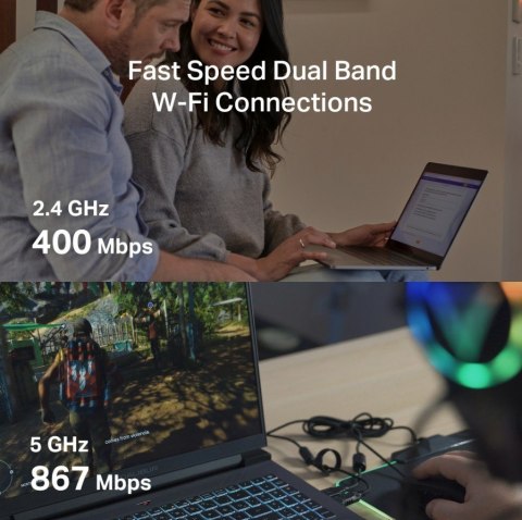 Karta sieciowa Mercusys AC1300 Nano Wireless Dual Band USB Adapter SPEED: 400 Mbps at 2.4 GHz + 867 Mbps at 5 GHz Karta sieciowa Mercusys AC1300 Nano Wireless Dual Band USB Adapter SPEED: 400 Mbps at 2.4 GHz + 867 Mbps at 5 GHz