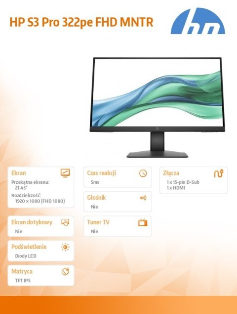 Monitor S3 Pro 322pe FHD MNTR AK2F1UT#ABB
