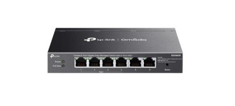 Przełącznik Omada 6-PortGB Easy Managed Switch with 4-Port PoE+ PORT: 4× Gigabit PoE+ Ports, 2x Gigabit Non-PoE Ports 