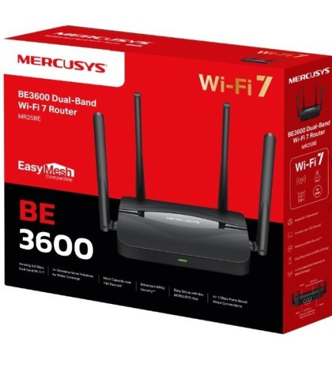 Router N300 Mercusys Wi-Fi 4G LTE, Build-In 150Mbps 4G LTE Modem SPEED: 300 Mbps at 2.4 GHz, 4G Cat4 150/50 Mbps