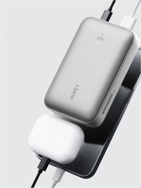 PB-Y57 White Mini PowerBank 20000mAh 22.5W 2xUSB PD 3.0 QC 3.0 LED PB-Y57 White Mini PowerBank 20000mAh 22.5W 2xUSB PD 3.0 QC 3.0 LED