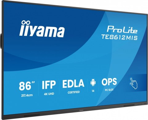 Monitor 86 cali TE8612MIS-B4AG 40pkt,IPS,4K,24/7,7H, ANDROID 14, RK3576, 8/128GB, EDLA, Essential Monitor 86 cali TE8612MIS-B4AG 40pkt,IPS,4K,24/7,7H, ANDROID 14, RK3576, 8/128GB, EDLA, Essential