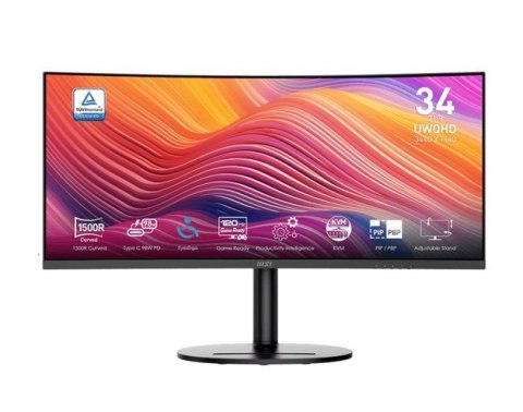 Monitor Modern MD342CQP 34 cale LED/UWQHD/Curve/120Hz/Black Monitor Modern MD342CQP 34 cale LED/UWQHD/Curve/120Hz/Black