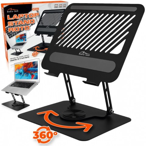 Obrotowa, ergonomiczna podstawka pod laptopa 10-17 LAPTOP STAND ROTO MT2662 pełna regulacja Obrotowa, ergonomiczna podstawka pod laptopa 10-17 LAPTOP STAND ROTO MT2662 pełna regulacja
