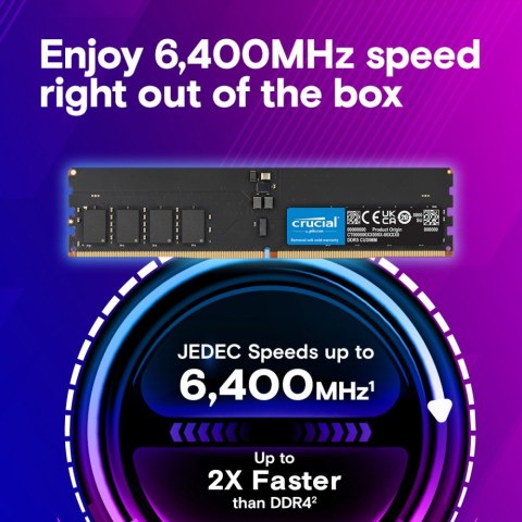 Pamięć DDR5 128GB/6400(2*64GB) CL52 CUDIMM Pamięć DDR5 128GB/6400(2*64GB) CL52 CUDIMM