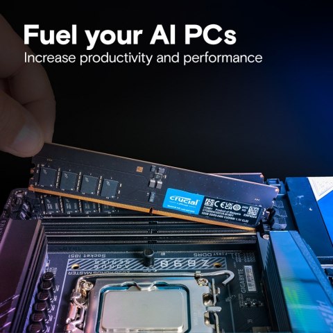 Pamięć DDR5 64GB/6400 (2*32GB) CL52 CUDIMM Pamięć DDR5 64GB/6400 (2*32GB) CL52 CUDIMM
