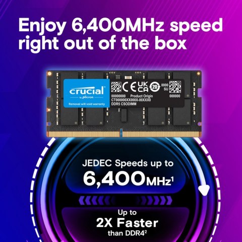 Pamięć do notebooka DDR5 CSODIMM 16GB (1*16GB)/6400 CL52 Pamięć do notebooka DDR5 CSODIMM 16GB (1*16GB)/6400 CL52