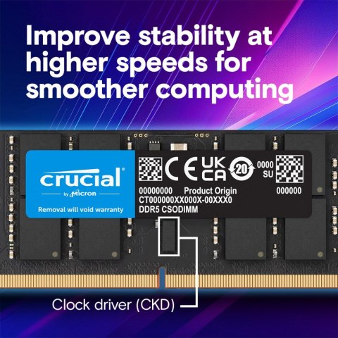 Pamięć do notebooka DDR5 CSODIMM 32GB (1*32GB)/6400 CL52