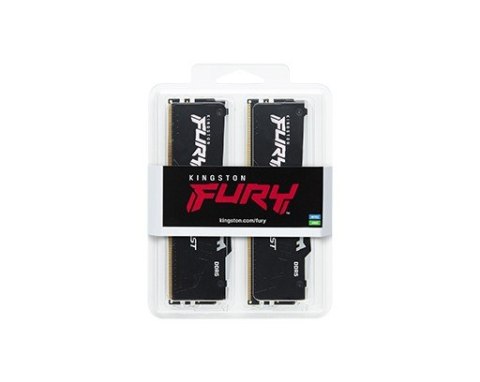 Pamięć DDR5 Fury Beast RGB 128GB(2*64GB)/5600 CL40 czarna Pamięć DDR5 Fury Beast RGB 128GB(2*64GB)/5600 CL40 czarna
