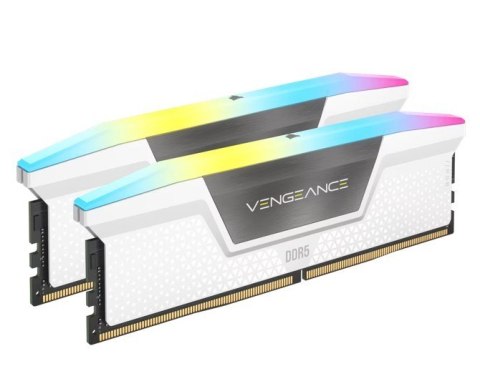 Pamięć DDR5 Vengeance RGB 32GB/6000 (2*16GB) CL30 Intel XMP, white Pamięć DDR5 Vengeance RGB 32GB/6000 (2*16GB) CL30 Intel XMP, white