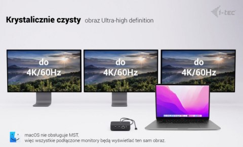 Stacja dokująca USB-C DP Dual HDMI Power Delivery 100W Stacja dokująca USB-C DP Dual HDMI Power Delivery 100W