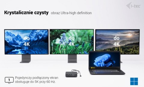 Stacja dokująca USB-C DP Dual HDMI Power Delivery 100W Stacja dokująca USB-C DP Dual HDMI Power Delivery 100W