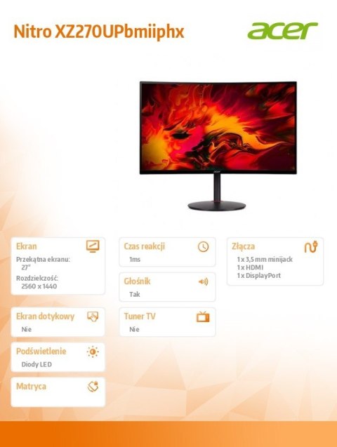 Monitor 27 cali Nitro XZ270UPbmiiphx Monitor 27 cali Nitro XZ270UPbmiiphx
