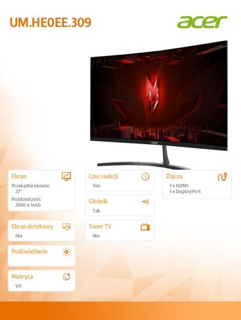 Monitor 27 cali ED273US3BMIIPX Monitor 27 cali ED273US3BMIIPX