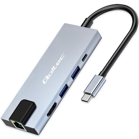 HUB Adapter USB-C 5w1 | USB-C PD 100W | 2xUSB | HDMI 4K | RJ45 HUB Adapter USB-C 5w1 | USB-C PD 100W | 2xUSB | HDMI 4K | RJ45