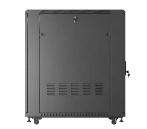 Szafa instalacyjna rack stojąca 19" 22U 600x1000 czarna drzwi perforowane ( flat pack) Szafa instalacyjna rack stojąca 19" 22U 600x1000 czarna drzwi perforowane ( flat pack)