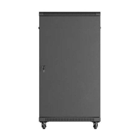 Szafa instalacyjna rack stojąca 19" 22U 600x1200 czarna drzwi przeszklone (flat pack) Szafa instalacyjna rack stojąca 19" 22U 600x1200 czarna drzwi przeszklone (flat pack)