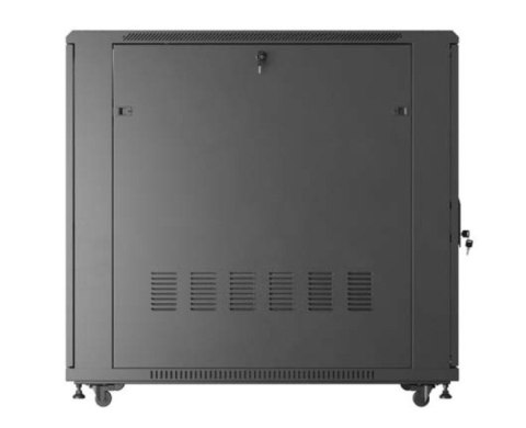 Szafa instalacyjna rack stojąca 19" 22U 600x1200 czarna drzwi przeszklone (flat pack) Szafa instalacyjna rack stojąca 19" 22U 600x1200 czarna drzwi przeszklone (flat pack)