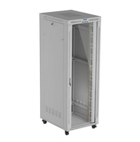 Szafa instalacyjna rack stojąca 47U 800x1000 szara drzwi przeszkolne LCD ( flat pack) V2 Szafa instalacyjna rack stojąca 47U 800x1000 szara drzwi przeszkolne LCD ( flat pack) V2