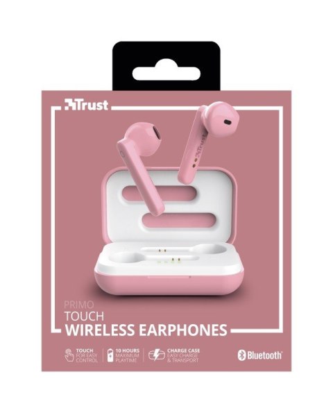 Słuchawki bezprzewodowe Primo Touch Bluetooth różowe
