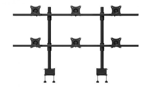 Uchwyt biurkowy do sześciu monitorów 19-27 cali SV16
