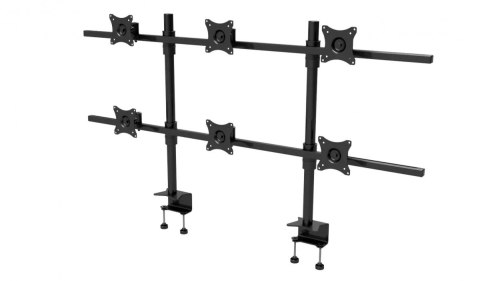 Uchwyt biurkowy do sześciu monitorów 19-27 cali SV16