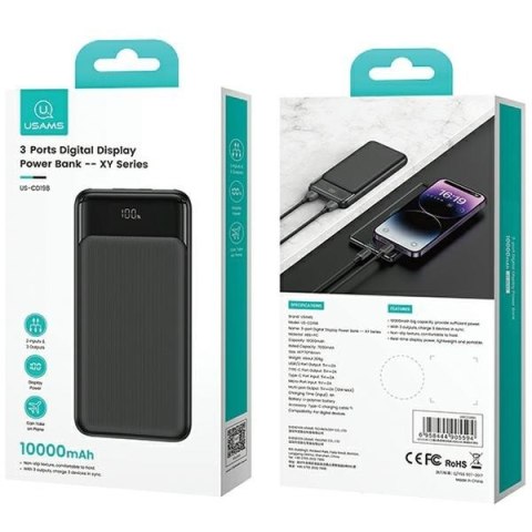 Ładowarka sieciowa 30W 1xUSB-C 1xUSB-A Fast czarging Czarna