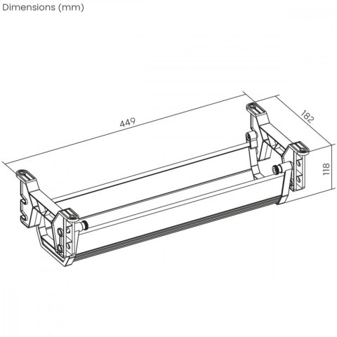Organizer podbiurkowy na kable MC-106B