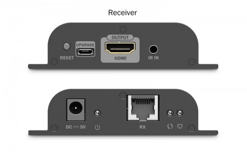 Przedłużacz (extender) po skrętce kat.6 HDMI 4K/60Hz przez IP 1G lub do 120m/200m - dodatkowy odbiornik do DS-55351