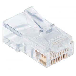 Wtyk modularny RJ45 UTP 8P8C cat.5e na drut 100szt.