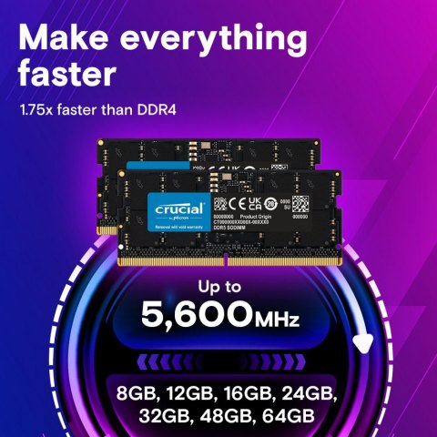 Pamięć DDR5 SODIMM 16GB/4800 CL40 (16Gbit)