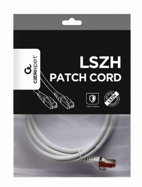 Patch cord Kat.6A S/FTP LSZH 2m biały