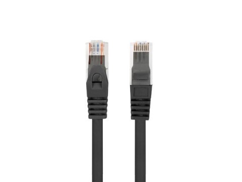 Patchcord kat.6 UTP LSZH CU 0.25m czarny fluke passed