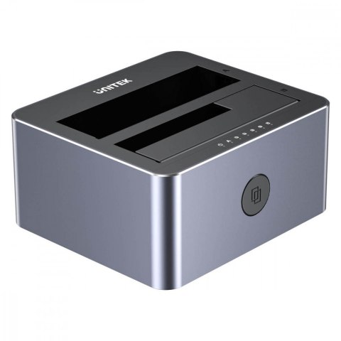 Stacja klonująca dyski 2x 2,5/3,5; CLONE; USB-C 10 Gbps