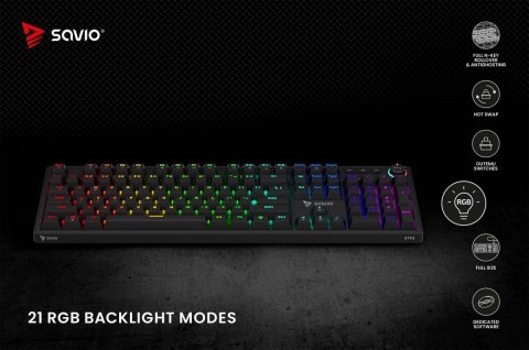 Klawiatura mechaniczna STYX Outemu Brown Hot Swap RGB