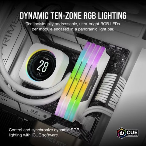 Pamięć DDR5 Vengeance RGB 32GB/5200 (2x16GB) CL40 White