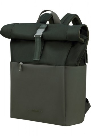 Plecak na laptopa 15.6 cala Rolltop leśna zieleń