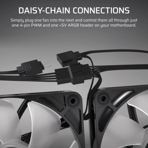 Wentylator RS140 ARGB 140mm biały